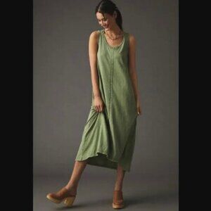 Daily Practice Anthropologie Lounge Midi Dress‎ Blue Denim Size XS